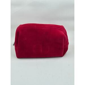 Dior Makeup Cosmetics Bag Red 8 Inch Long